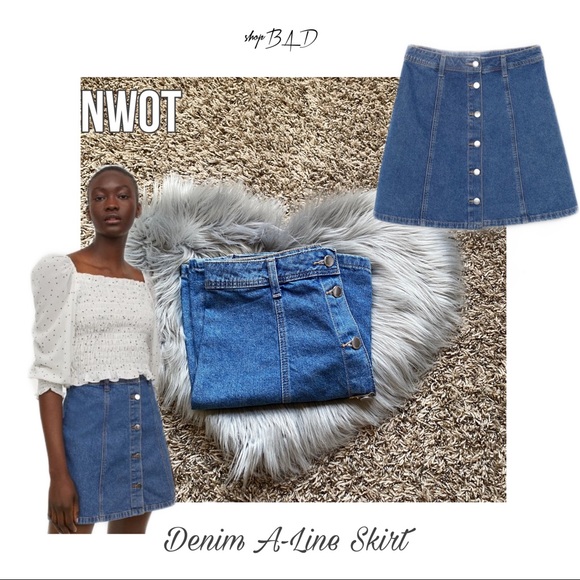 Divided Dresses & Skirts - DENIM A-LINE SKIRT